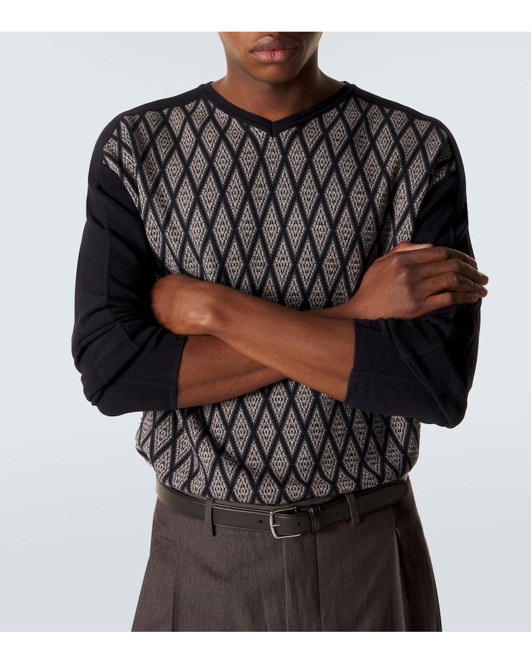 Pullover di Giorgio Armani in Blue da Uomo