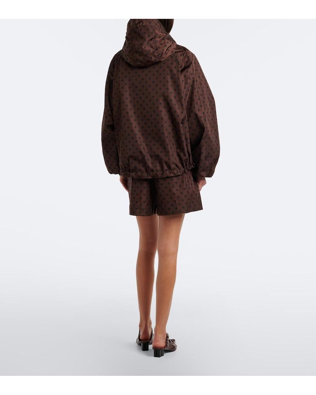 Ganni Brown Polka-Dot Shorts