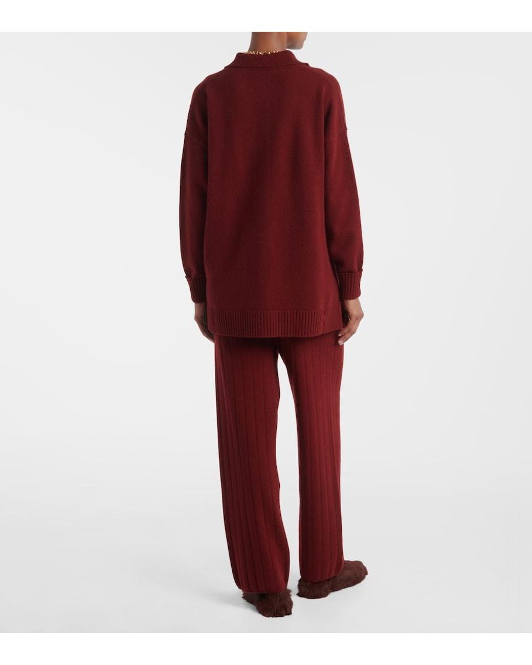 Max Mara Red Bull Oversized Cashmere Cardigan