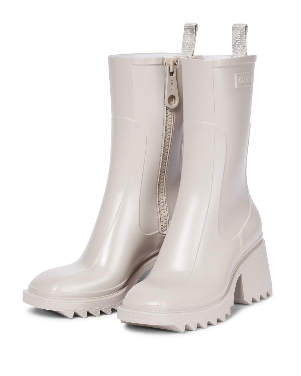 Chloé Rubber Betty Pvc Ankle Boots in Grey (Grey) | Lyst UK