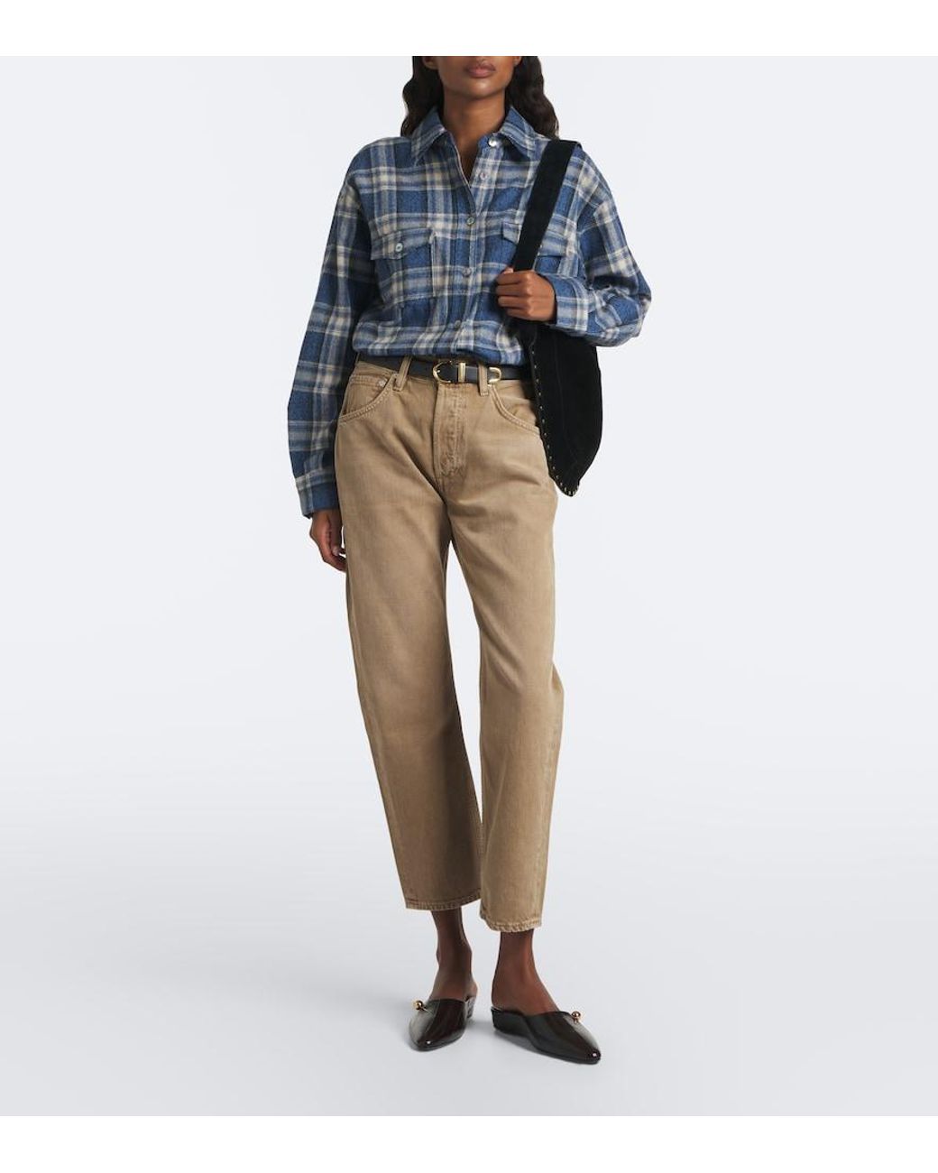 Citizens of Humanity Natural Winslow Cropped Straight Jeans
