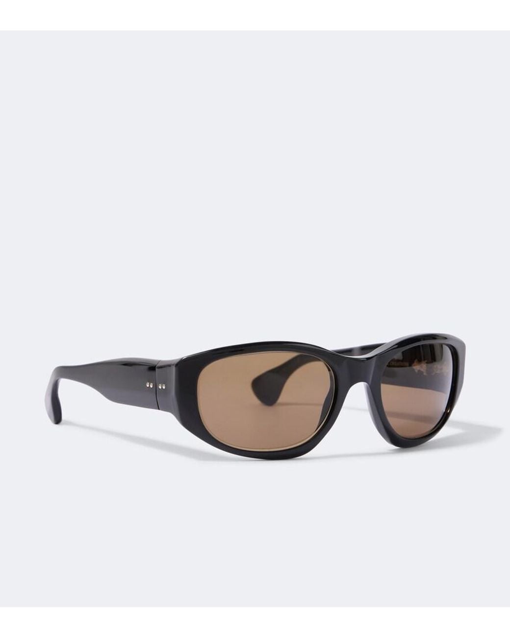 Sestini Eyewear Brown Nove E Mezzo Rectangular Sunglasses for men