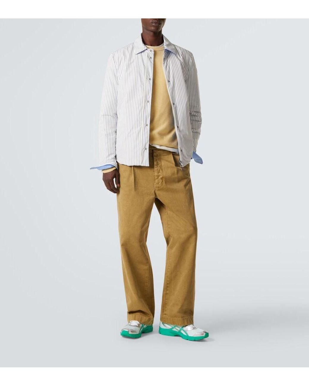 Moncler White Crescent Reversible Down Overshirt for men