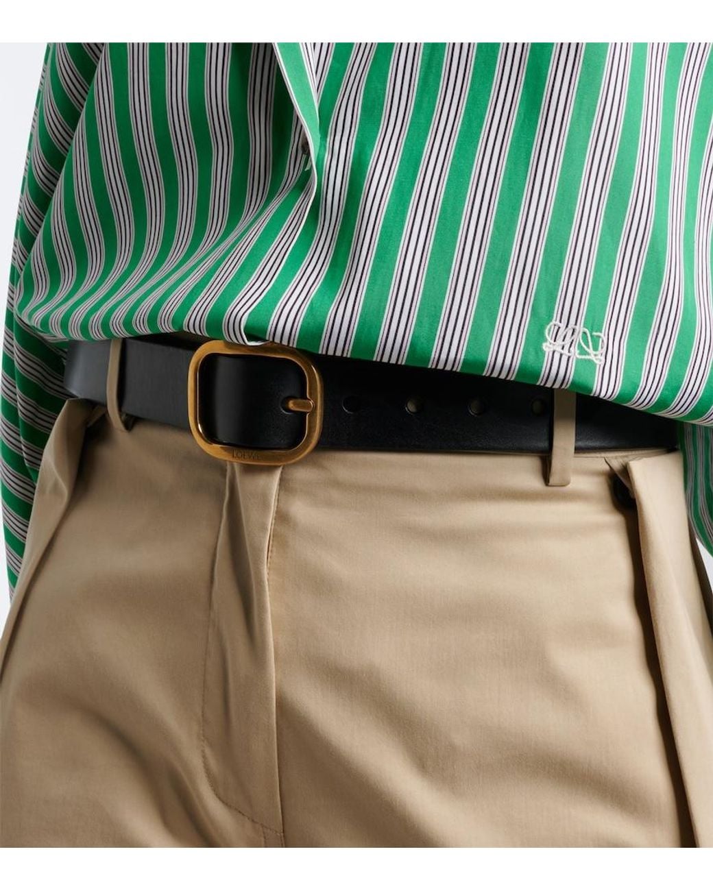 Loewe Black Leather Belt