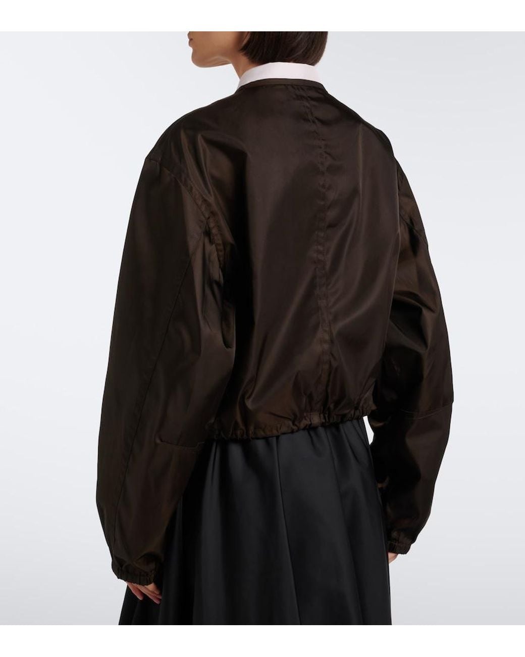 Prada Black Re-Nylon Cropped Jacket