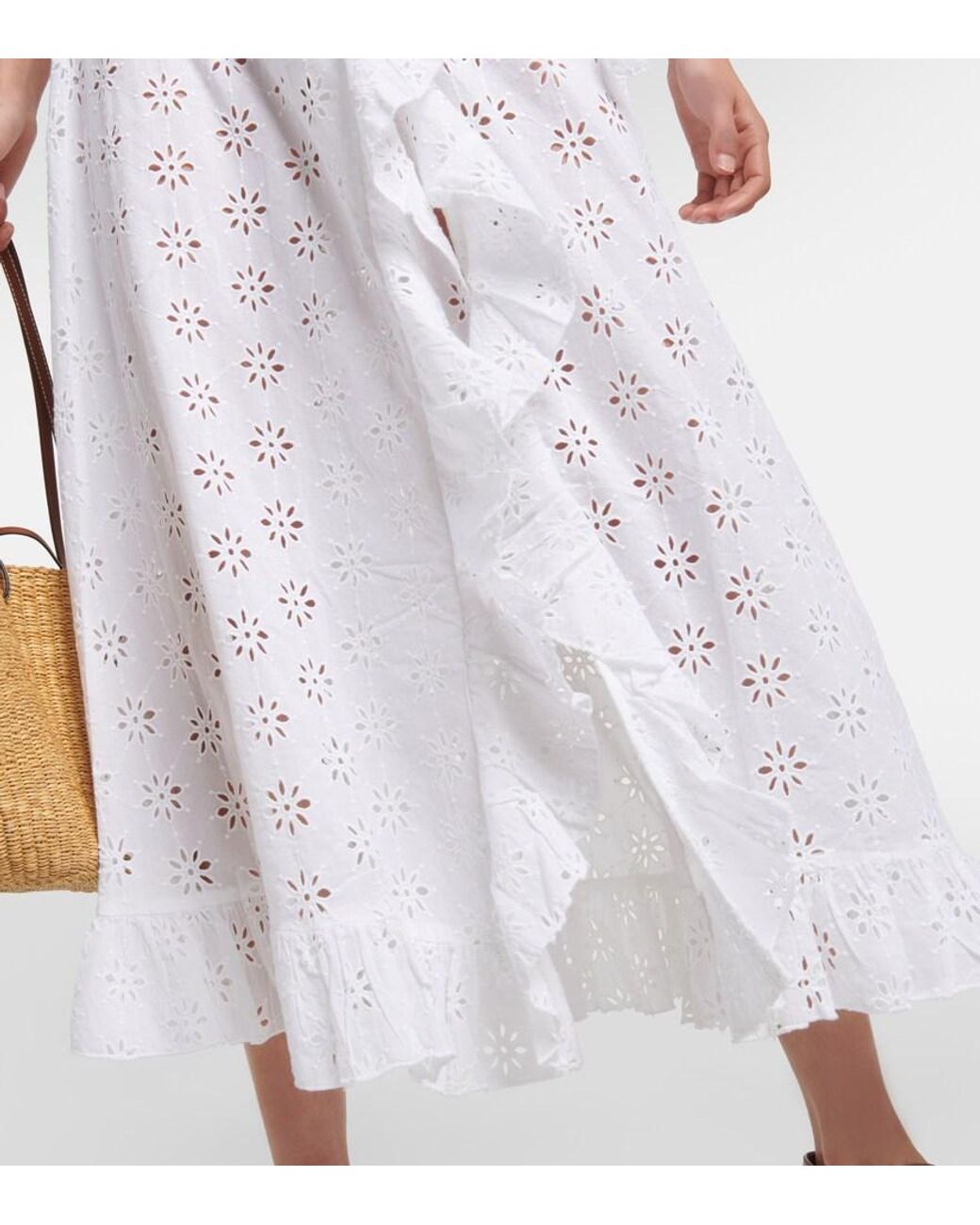 Melissa Odabash White Brianna Cotton Maxi Dress