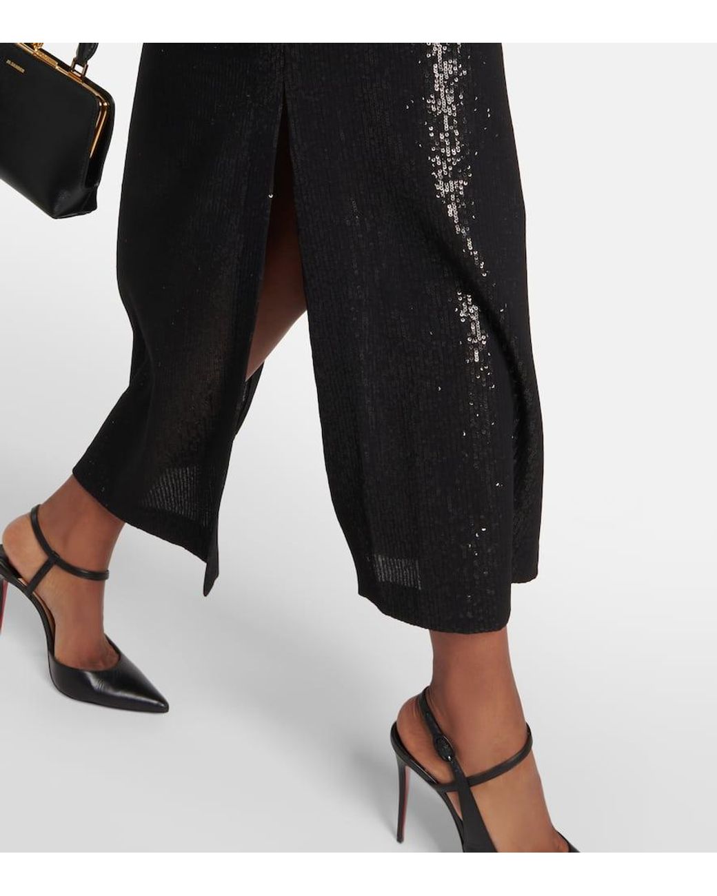 【Max Mara】 Alias sequinedジョーゼット maxiドレス Max Mara Alias Sequined Georgette Maxi Dress in Black | Lyst UK