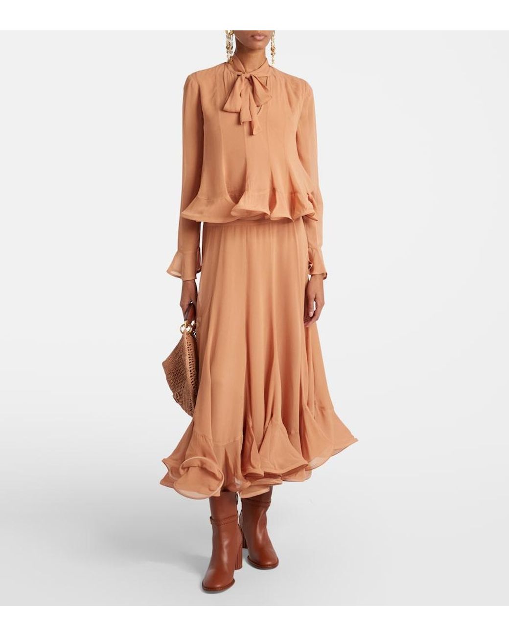 Zimmermann Brown Eddie 70 Leather Ankle Boots