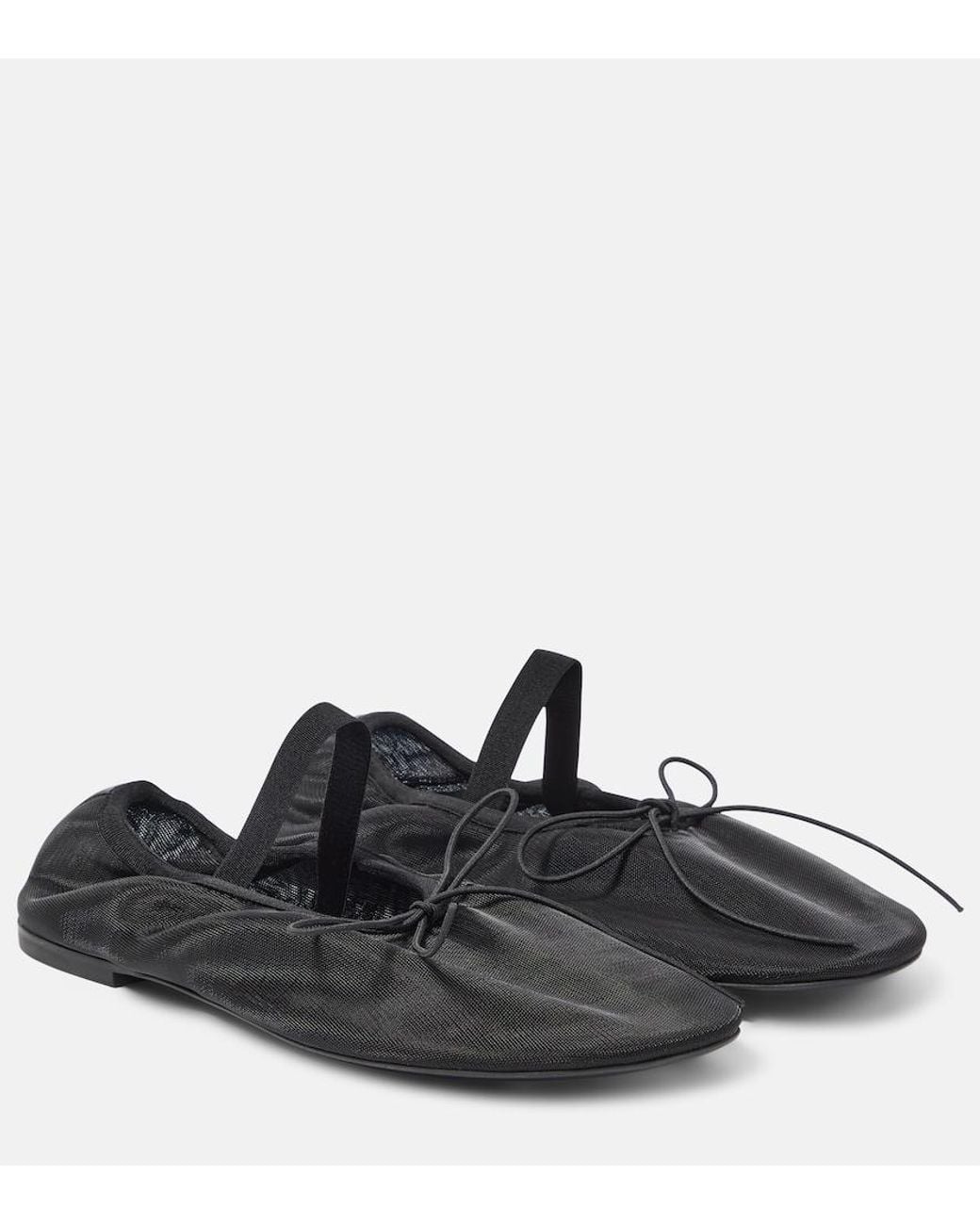 Proenza Schouler Black Glove Mesh Ballet Flats
