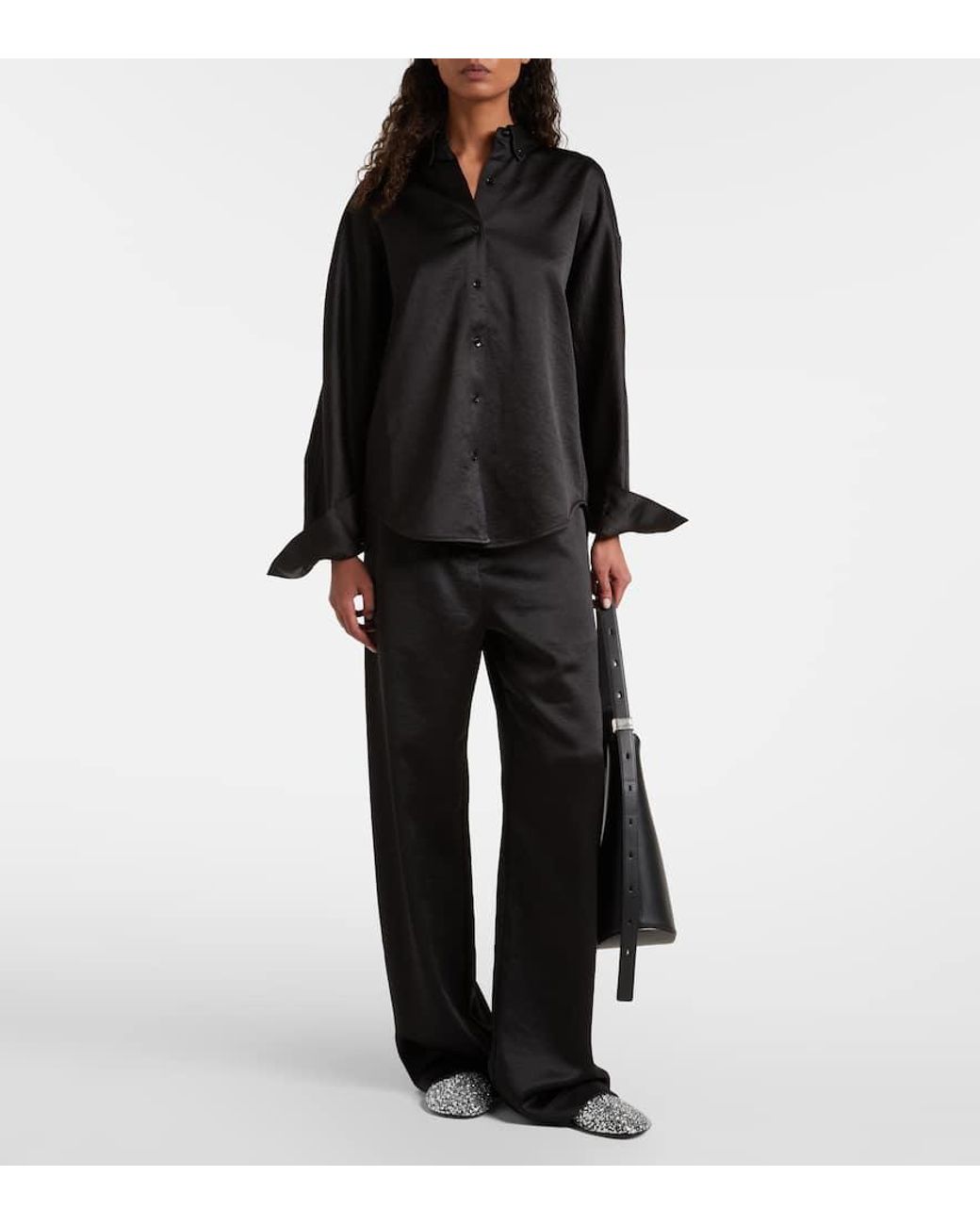 Proenza Schouler Blue Label Weite Hose Magnus Aus Crepe