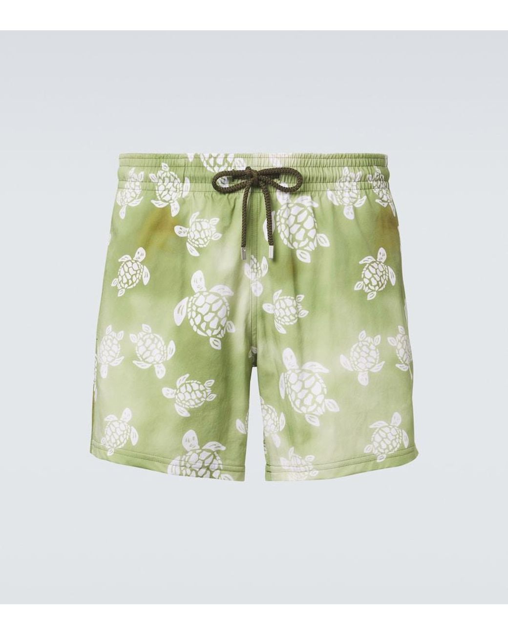 Vilebrequin Green Printed Swim Trunks for men