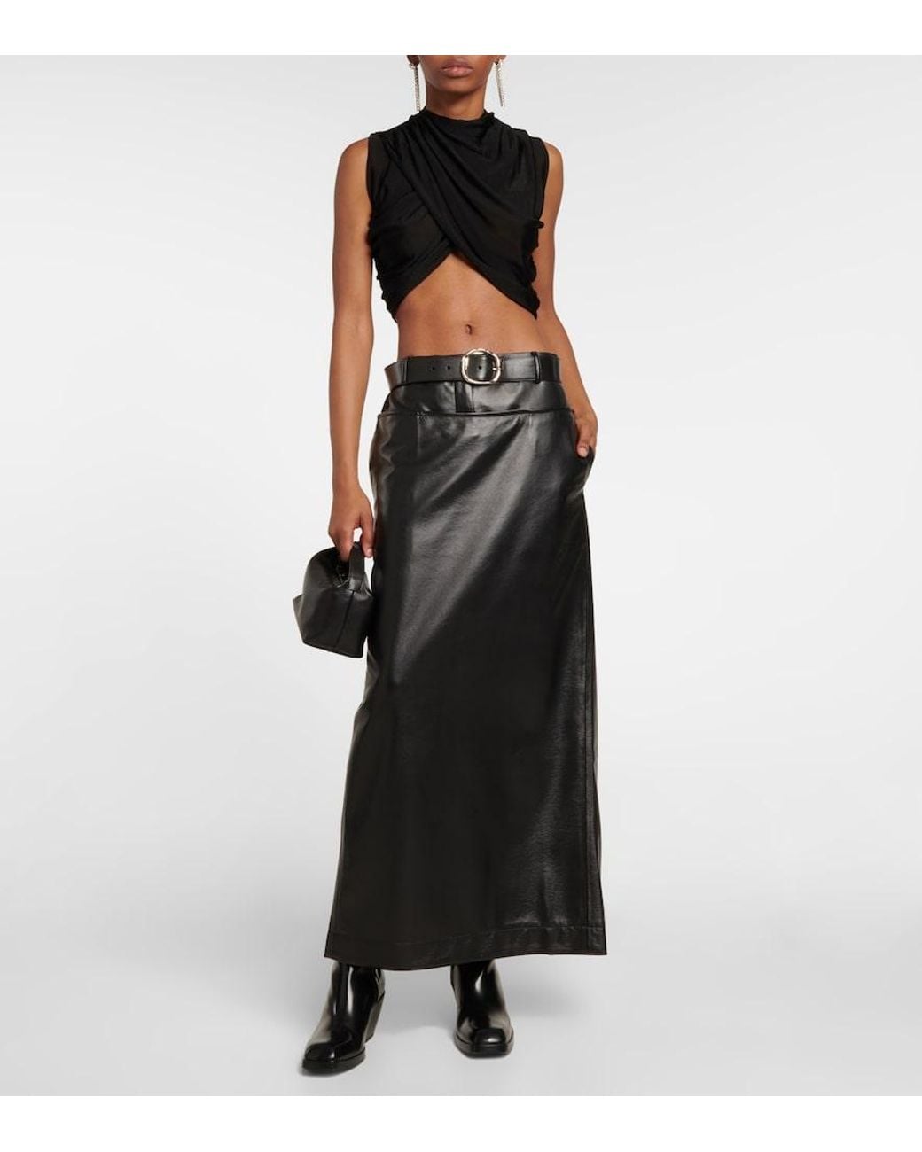 AYA MUSE Black Elfi Maxi Skirt