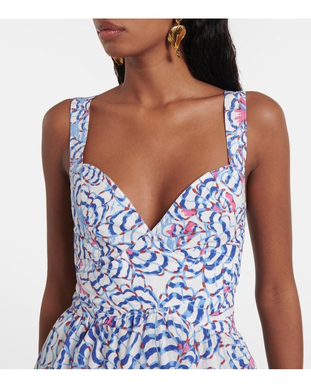 Robe Coco A Imprime Poupette en coloris Blue