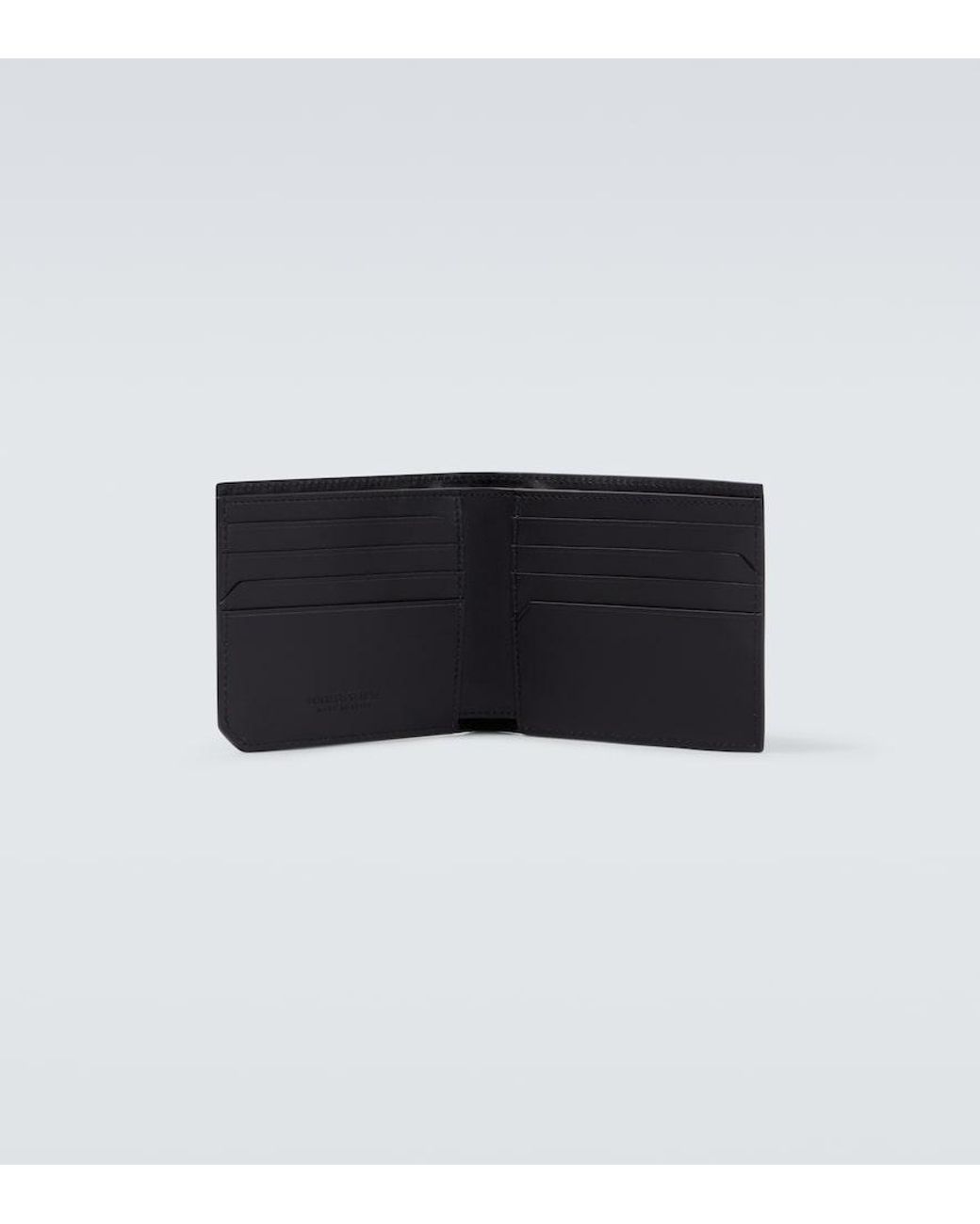 Bottega Veneta Black Intrecciato Leather Wallet for men