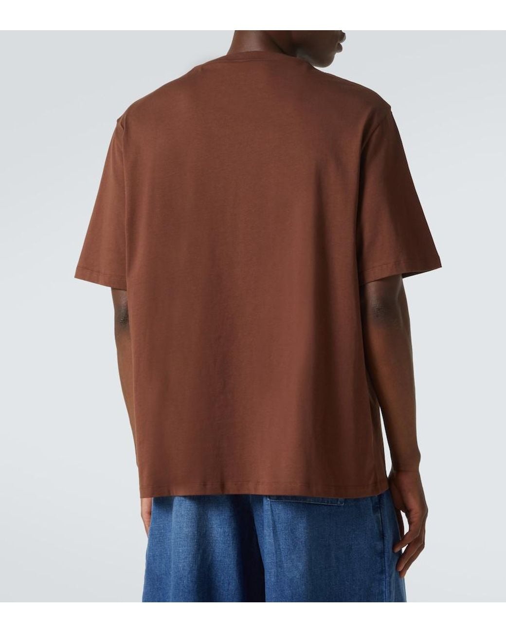 Loewe Brown Paula's Ibiza Printed Cotton Jersey T-Shirt for men