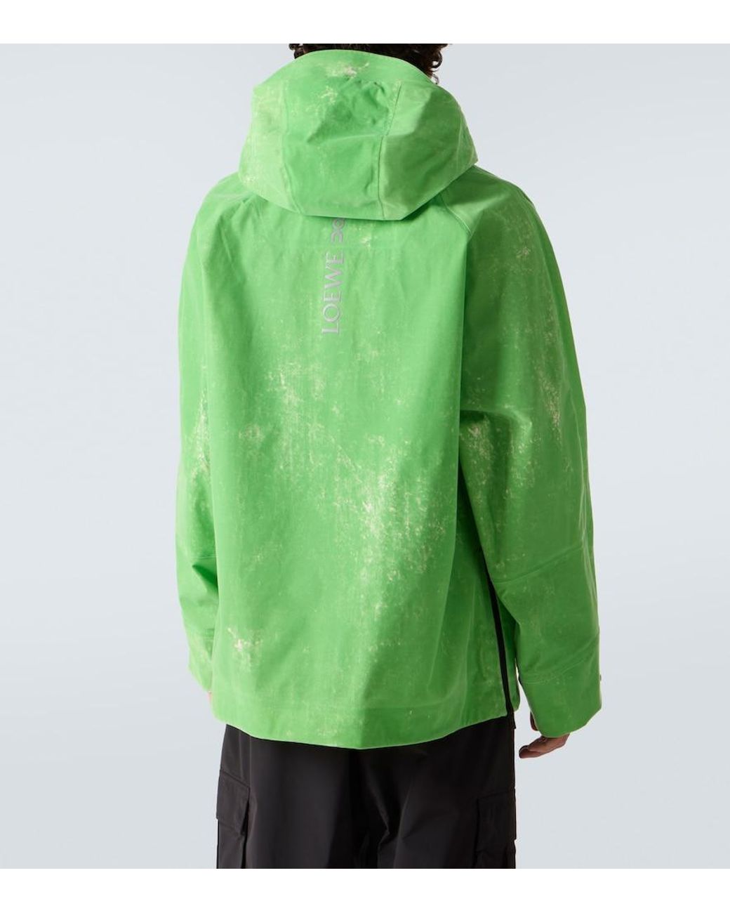Loewe Green X On Flocked Woven Jacket for men