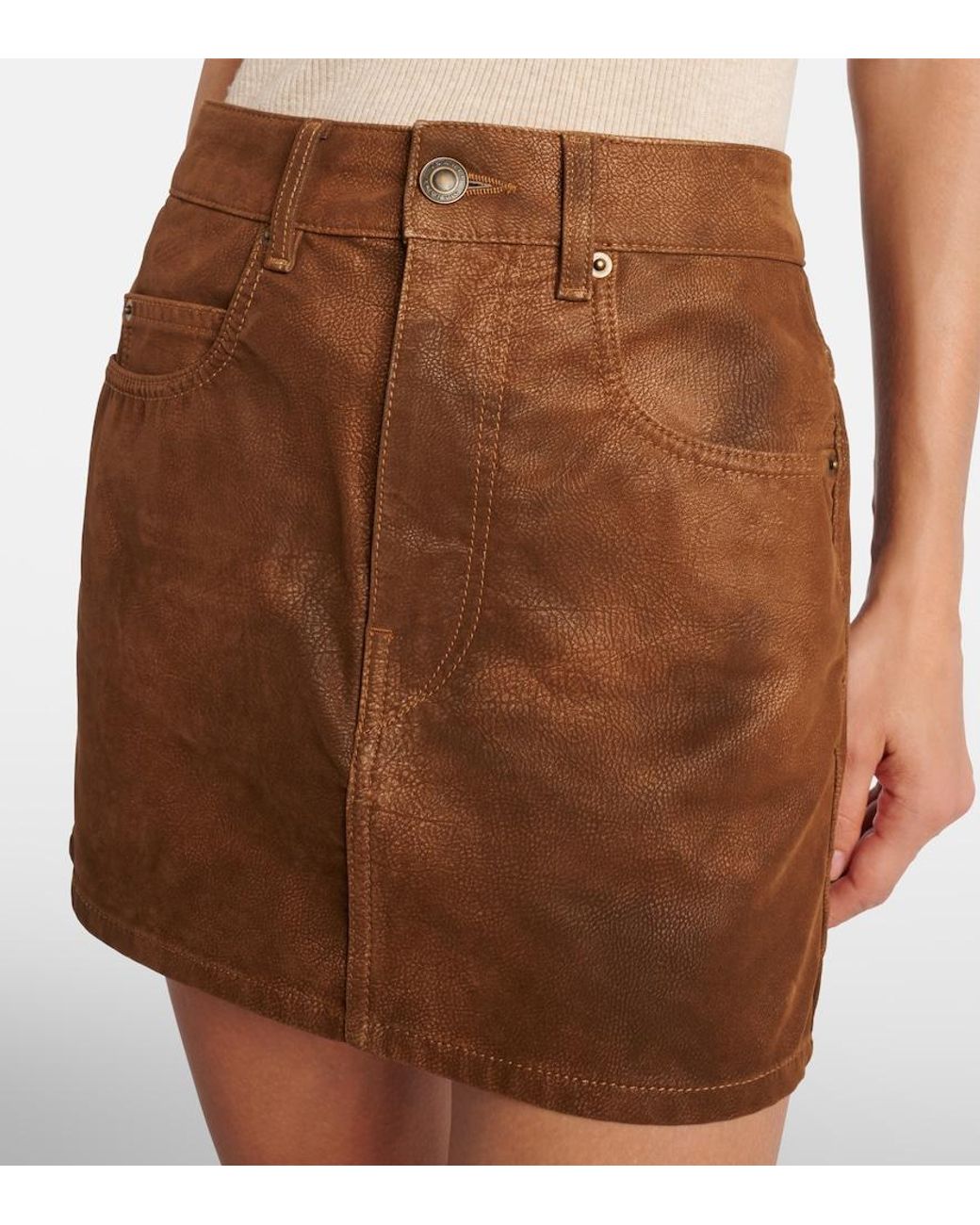 Isabel Marant Brown Kimmy Miniskirt