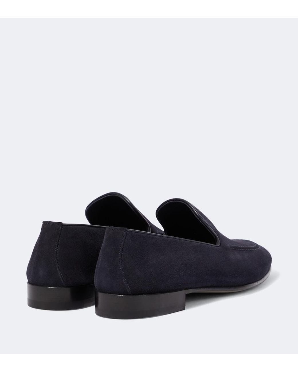 Manolo Blahnik Blue Truro Suede Loafers for men