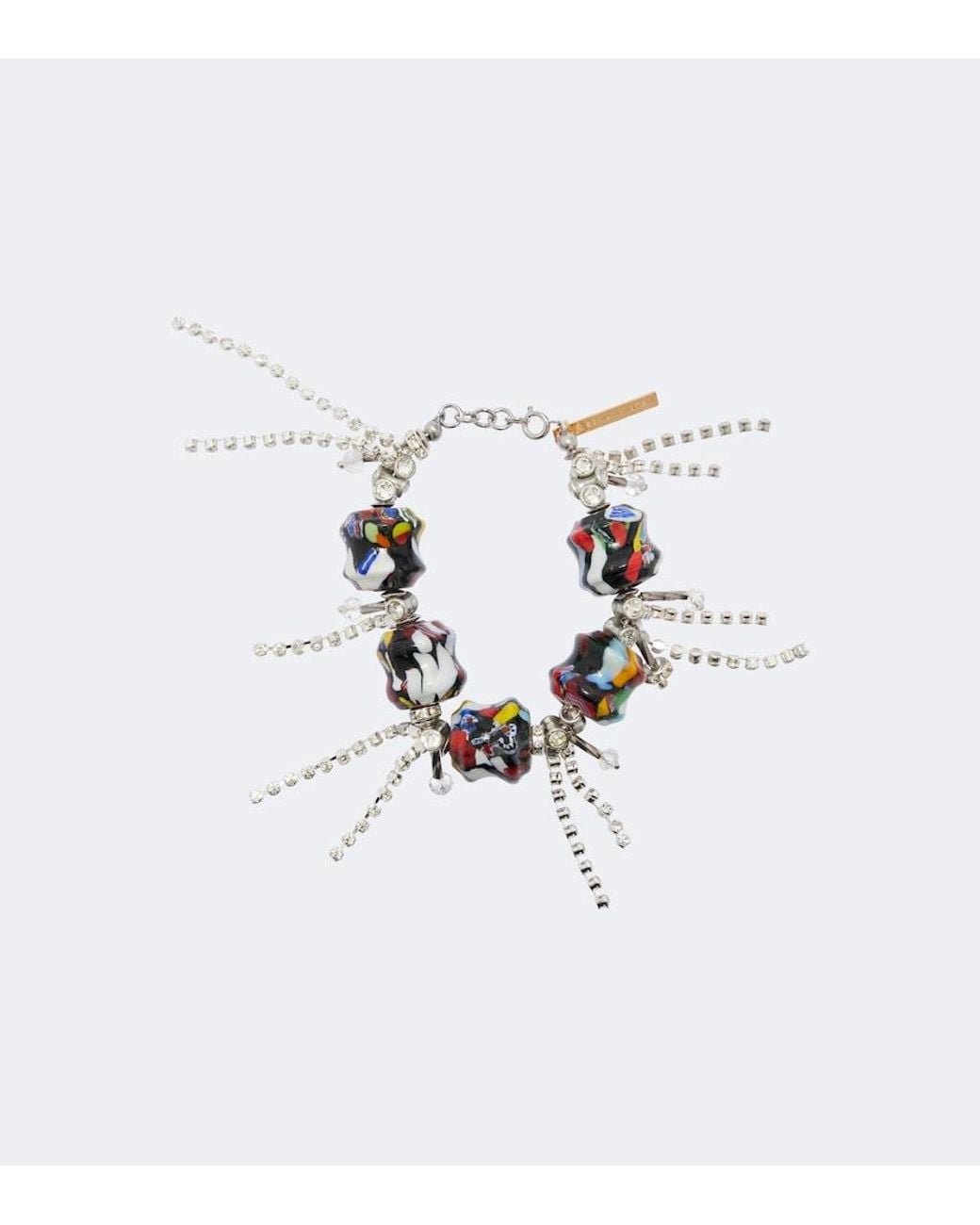 Dries Van Noten White Beaded Embellished Bracelet