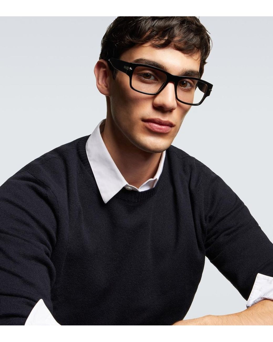Dior Brown Diorblacksuit Xl S1I Rectangular Glasses for men
