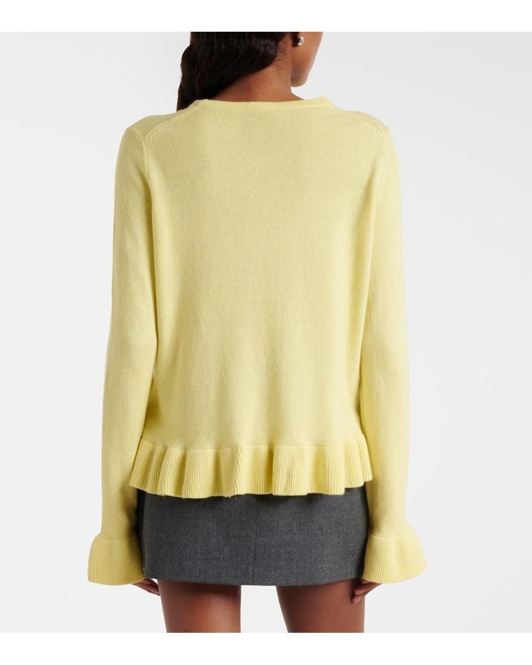 Jardin Des Orangers Yellow Cotton And Cashmere Sweater