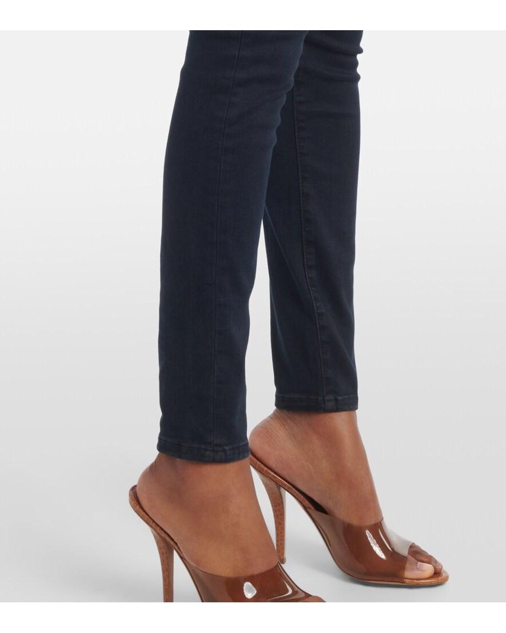 FRAME Blue Le High Skinny Jeans