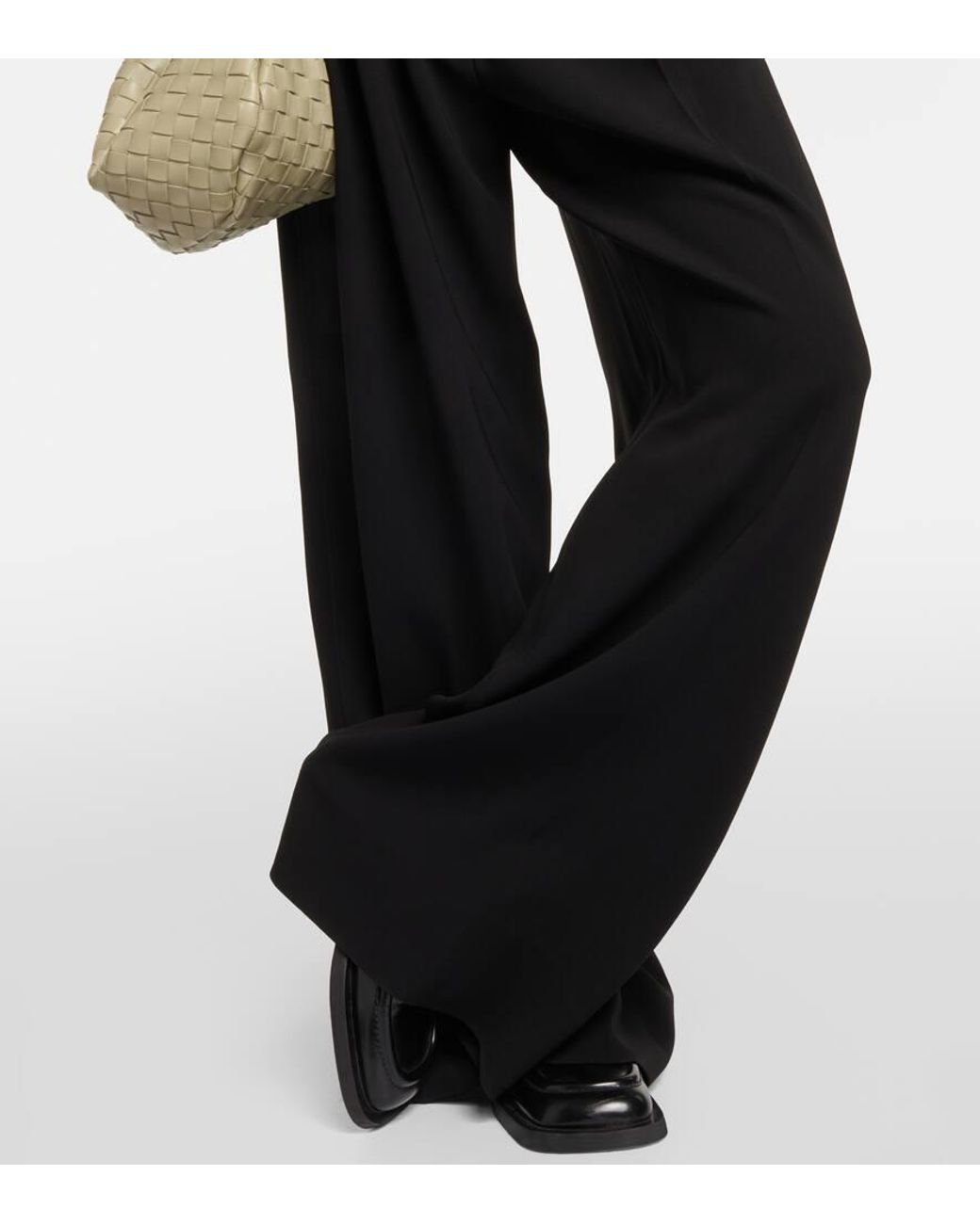 Proenza Schouler Black Weite Hose Aus Crepe