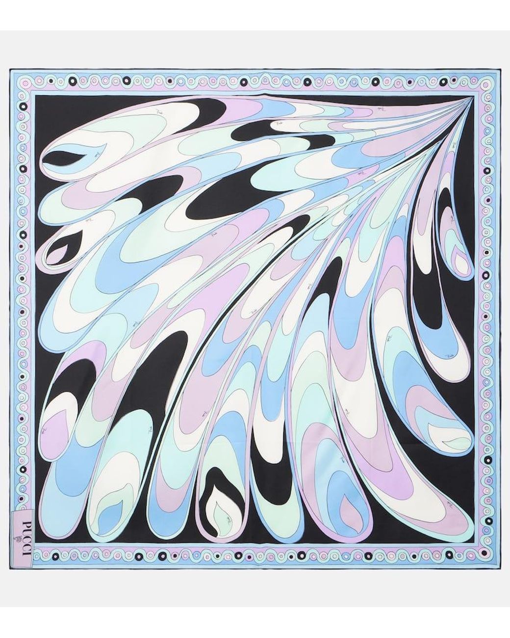 Foulard Emilio Pucci Neuf Avec étiquettes - Soie - Motif Signature Multicolore - Foulard Carré