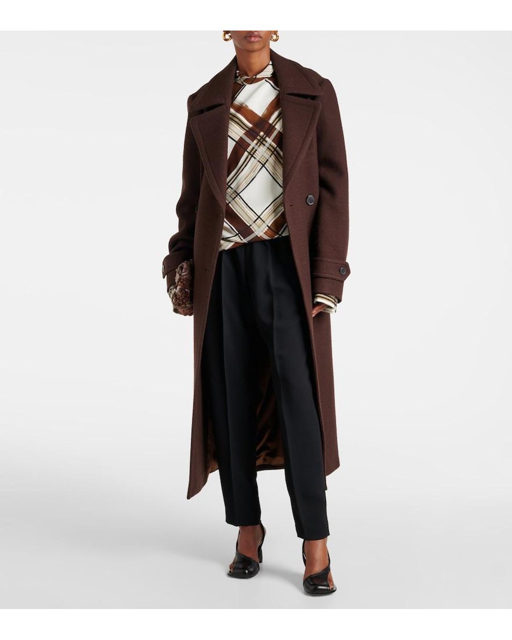 Dries Van Noten Black Pleated Slim Pants