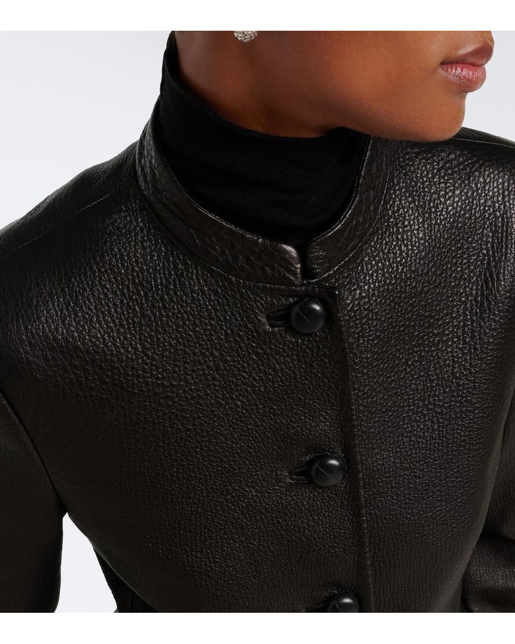 Rohe Black Leather Jacket