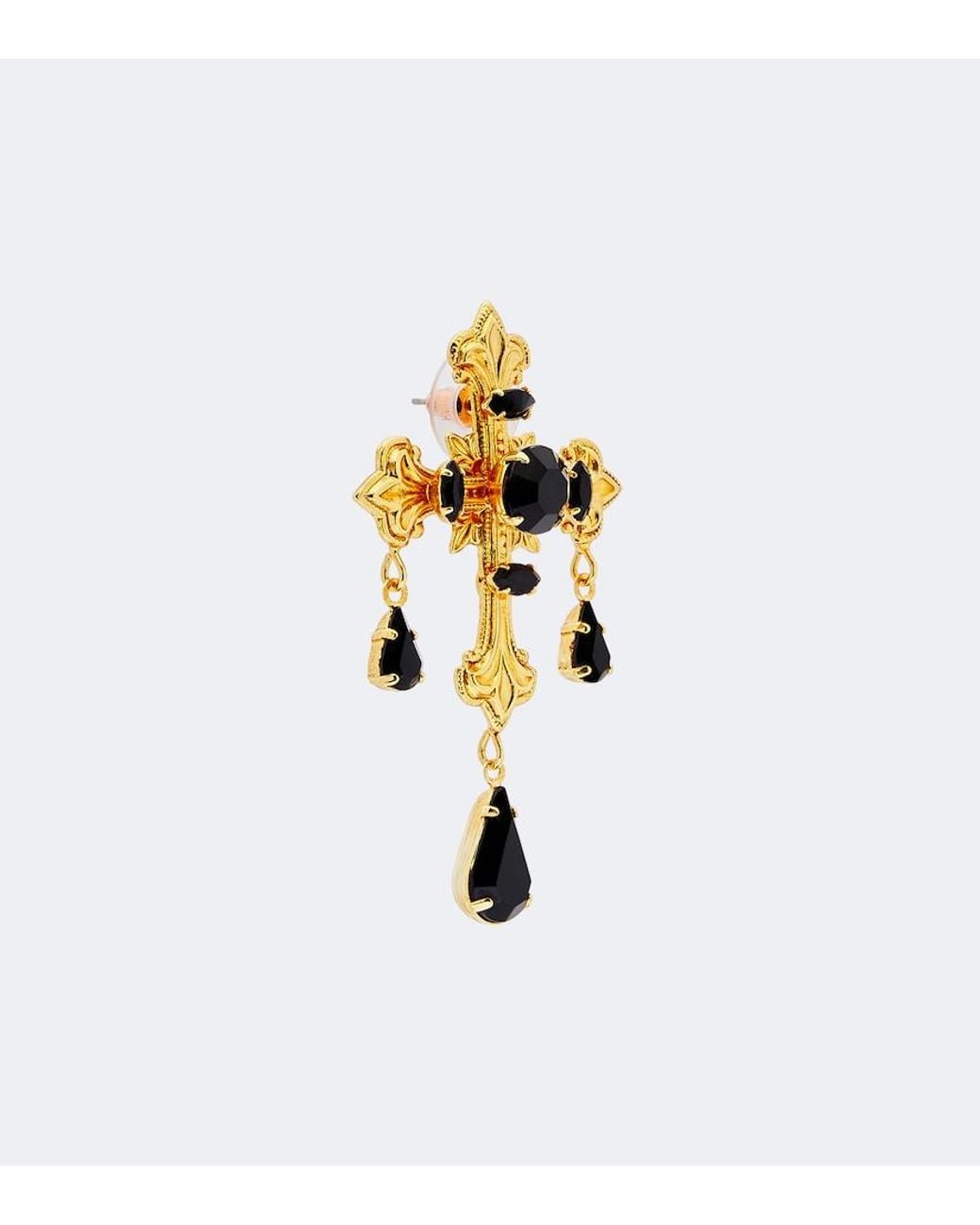 Jennifer Behr White Davina 18Kt-Plated Earrings