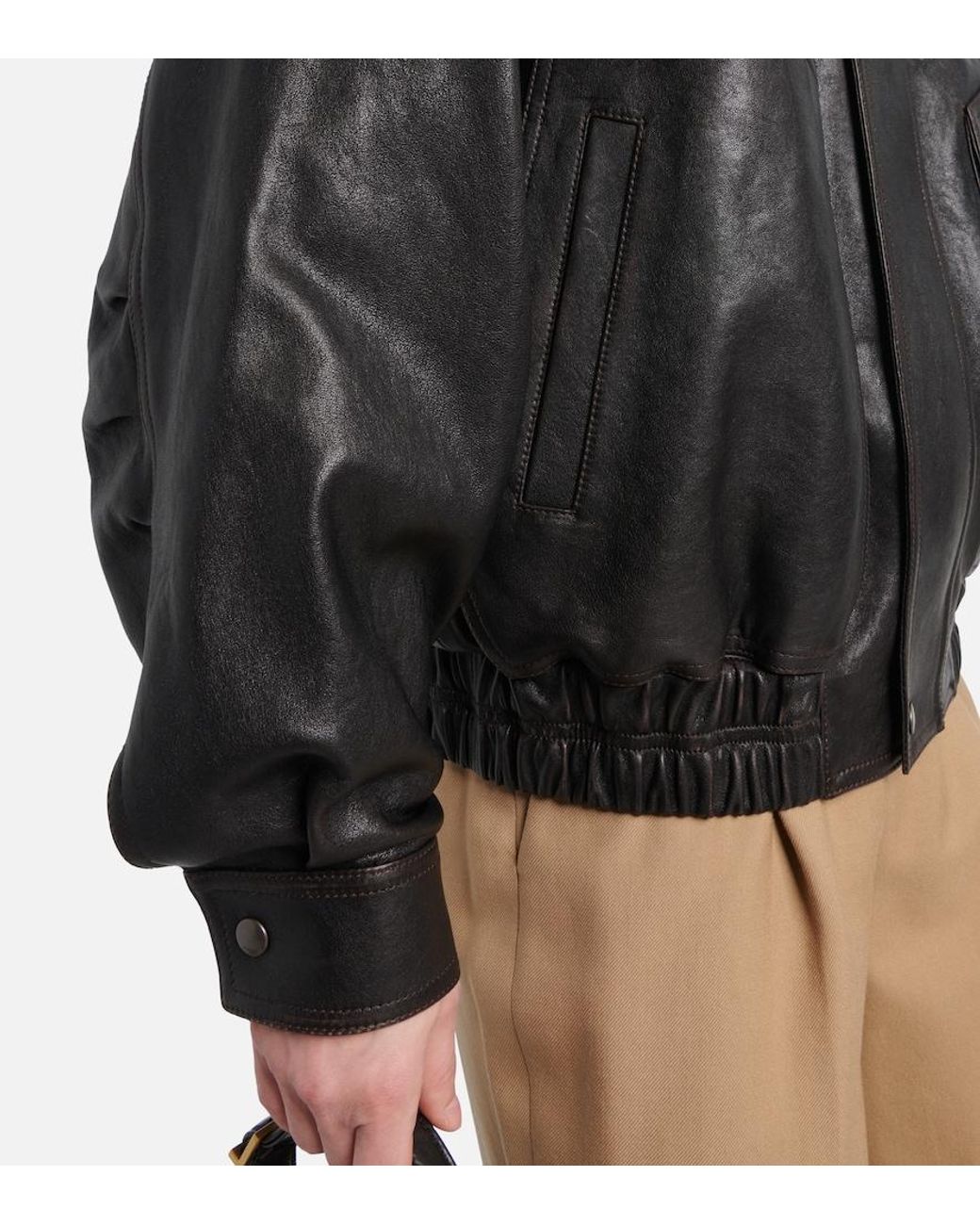 Saint Laurent Black Leather Jacket