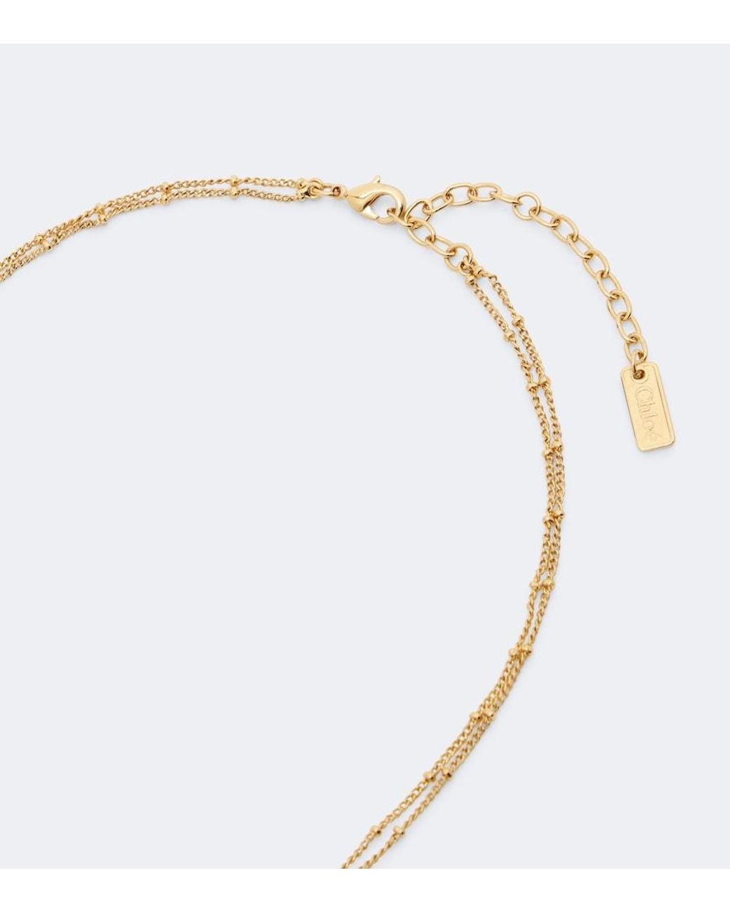 Chloé White Halskette Mirror