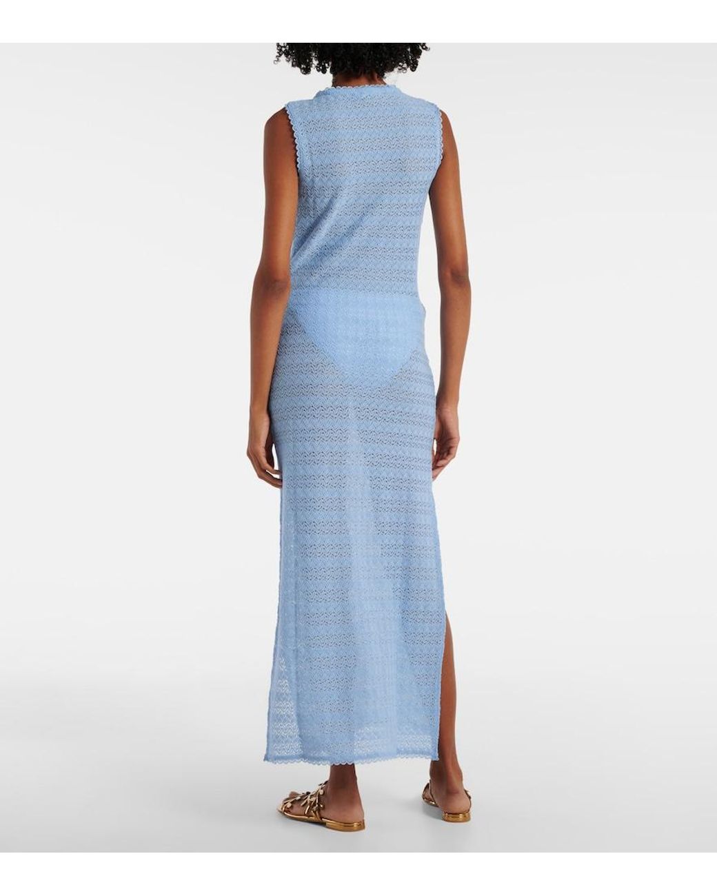 Melissa Odabash Blue Maddie Beach Dress