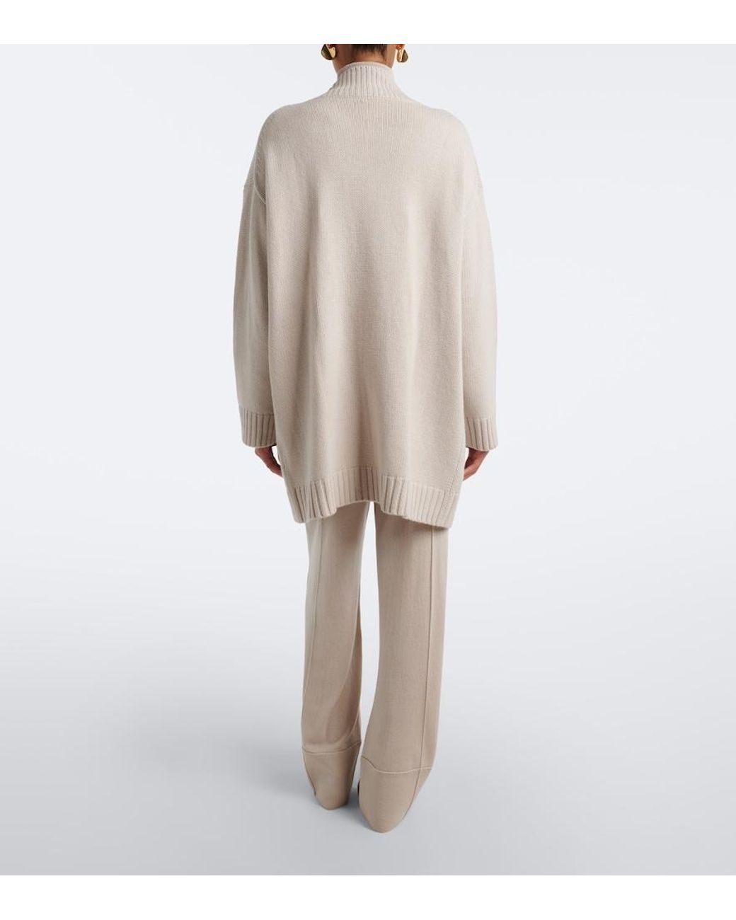 Jardin Des Orangers White Wool And Cashmere Cardigan