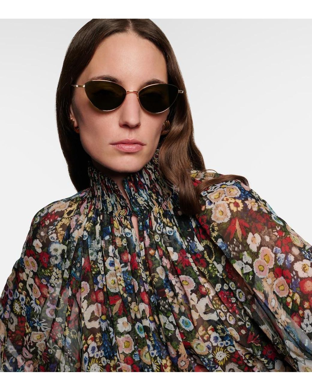 Khaite Green X Oliver Peoples 1998C Cat-Eye Sunglasses