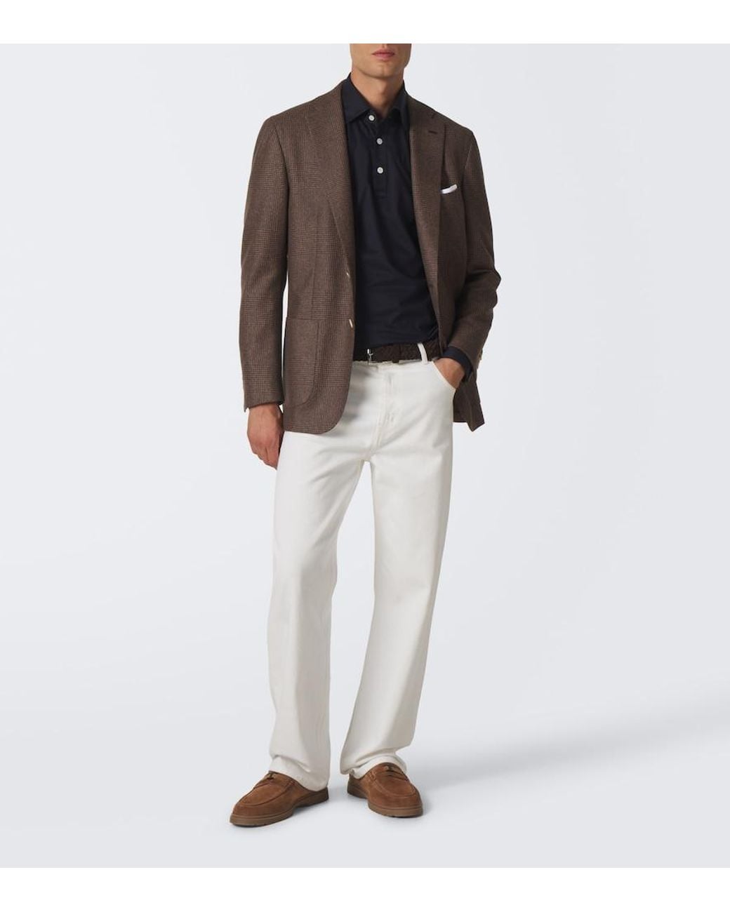 Tod's Brown Suede Penny Loafers for men
