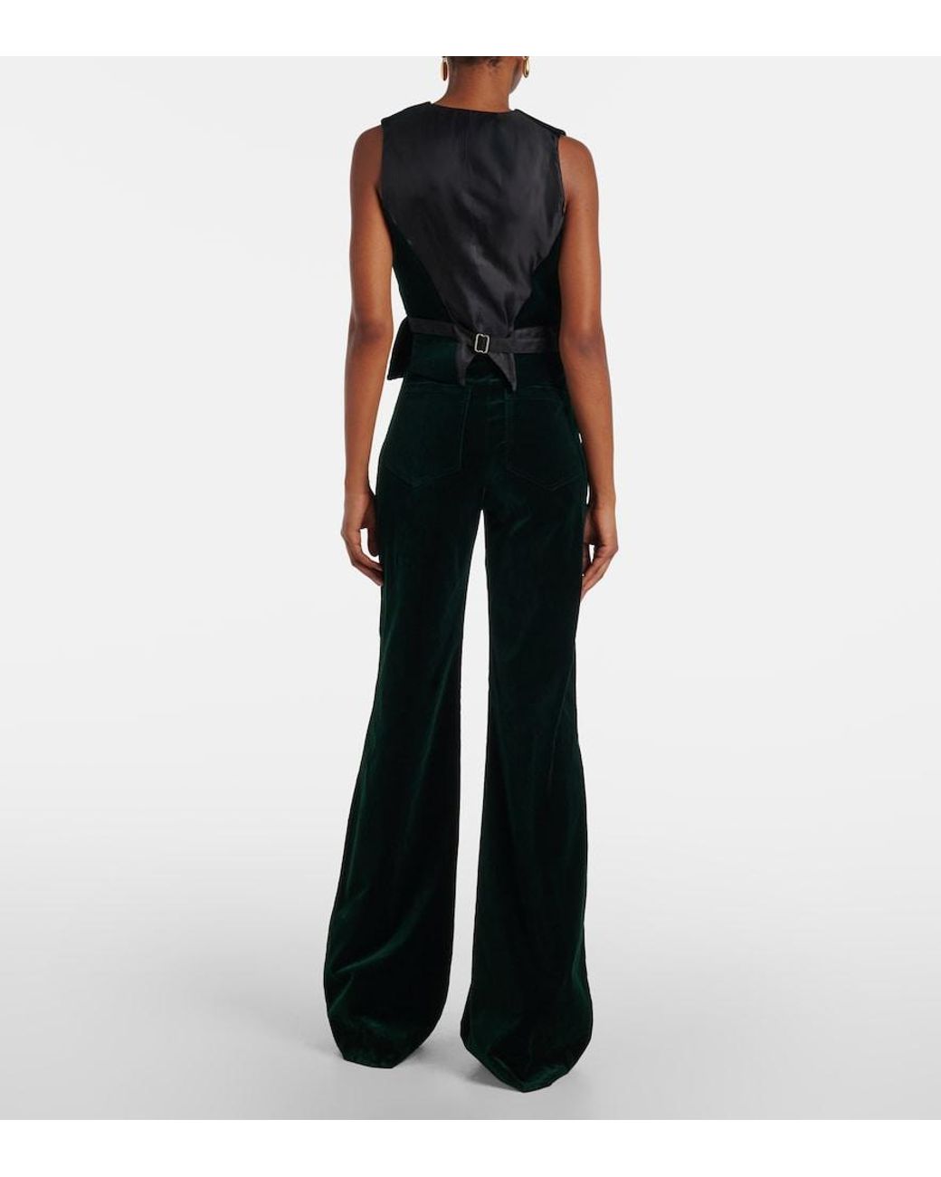 Victoria Beckham Black Velvet Vest