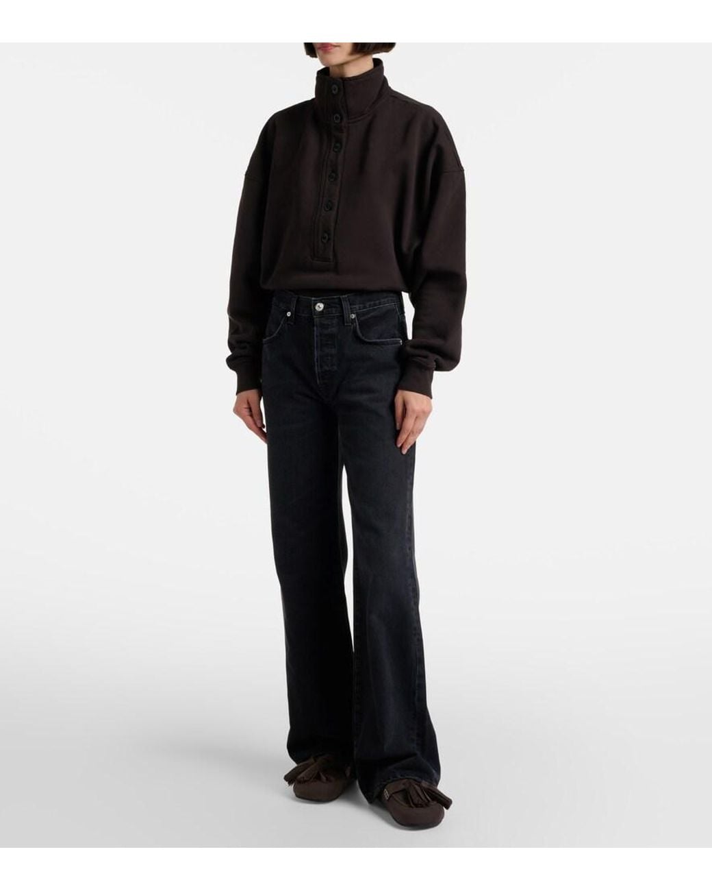 Citizens of Humanity Blue Annina 33 Wide-Leg Jeans