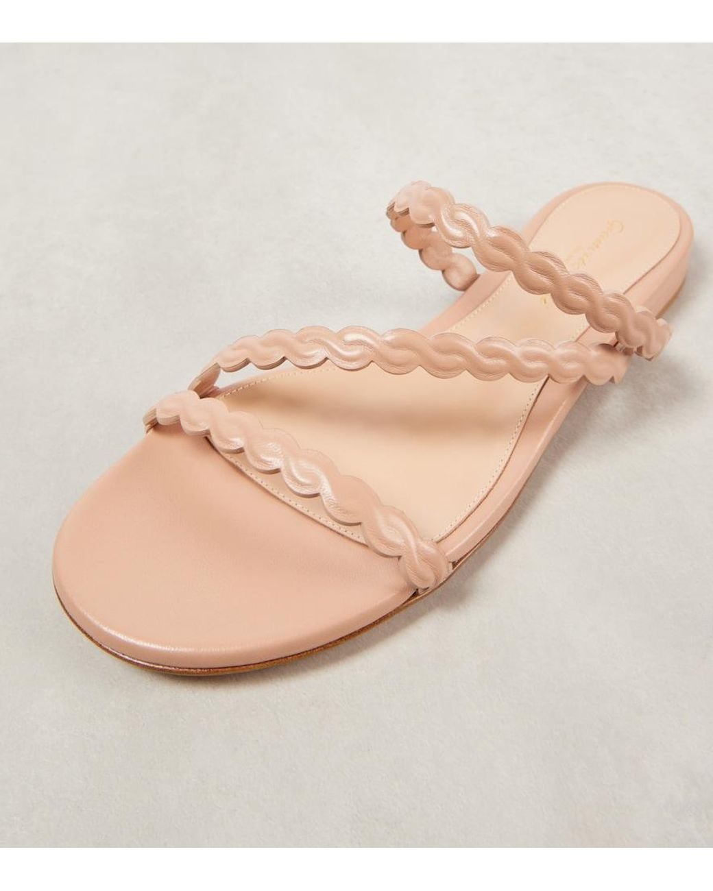Gianvito Rossi Pink Leather Sandals