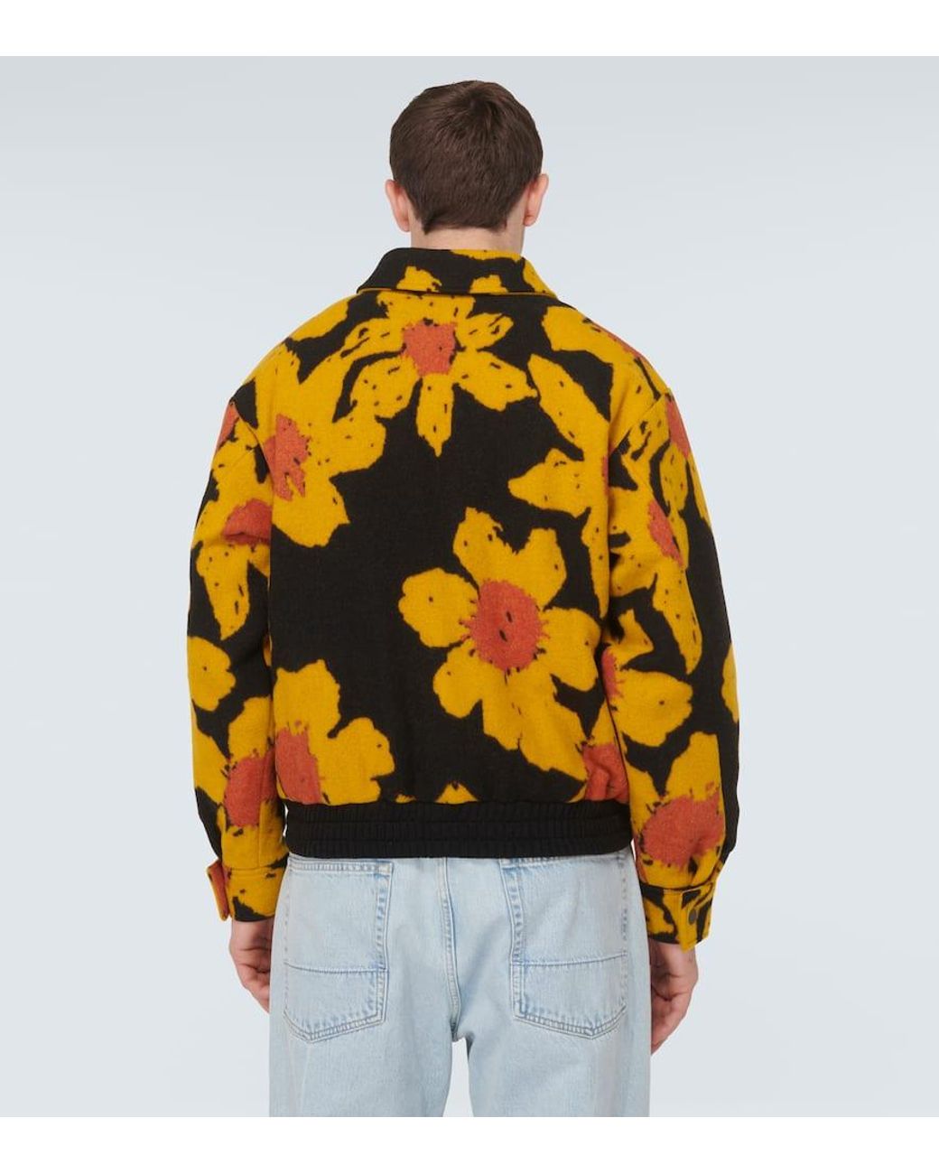 Chaqueta Bomber Senna De Lana Y Cachemir The Elder Statesman de hombre de color Yellow