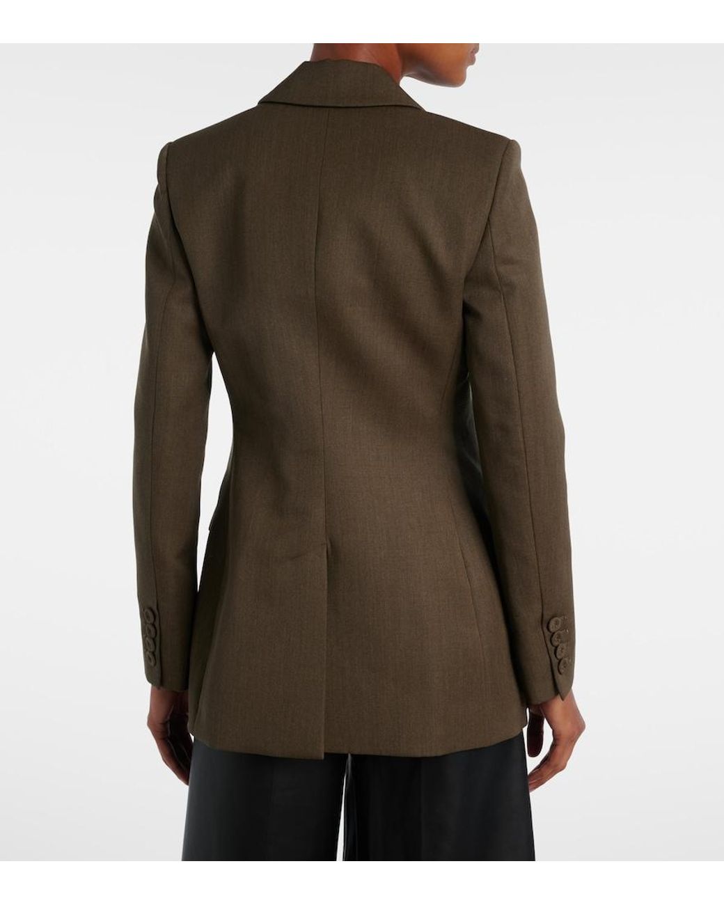 Altuzarra Green Beatty Virgin Wool Blazer