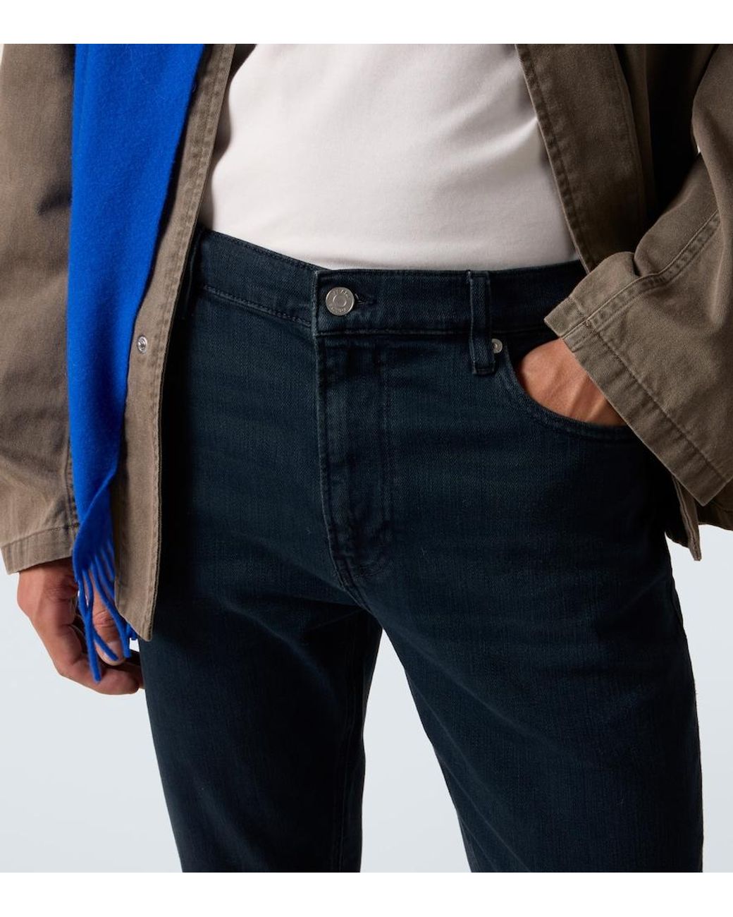 FRAME Blue Modern Straight Jeans for men
