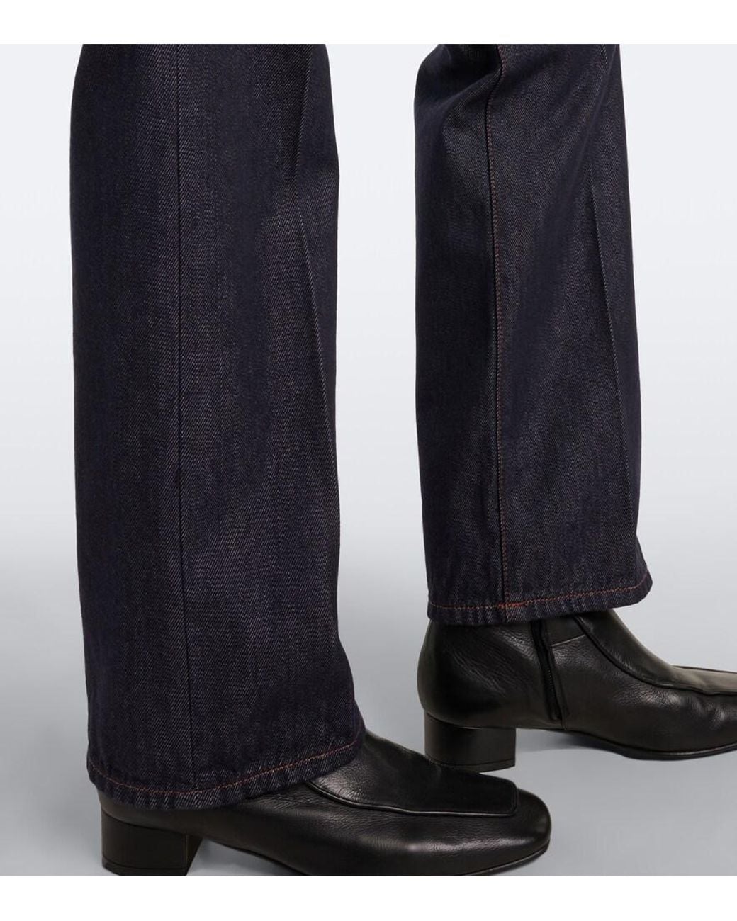Max Mara Blue High-Rise Flared Jeans