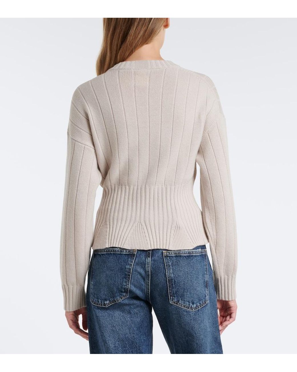 Jardin Des Orangers Natural Virgin Wool And Cashmere Sweater