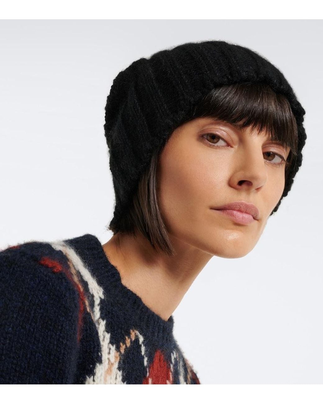 Khaite Black Lake Cashmere, Mohair, And Silk Beanie