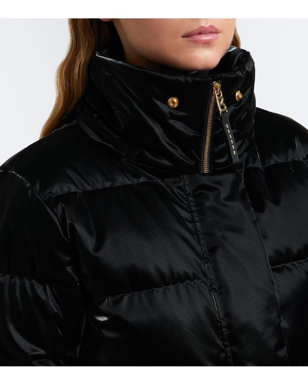 Bogner Black Naia Hooded Down Ski Jacket