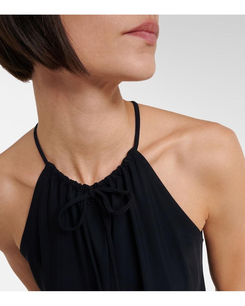 Dorothee Schumacher Blue Modern Flow Halterneck Top