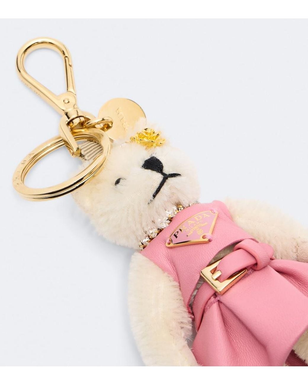 Prada Pink Teddy Bag Charm
