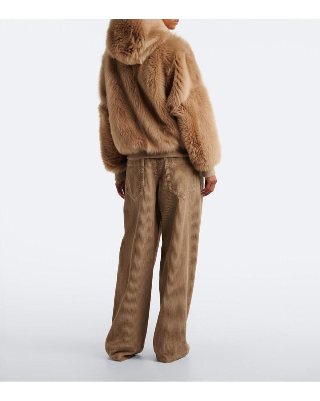 Brunello Cucinelli Natural Monili Cotton Corduroy Straight Pants